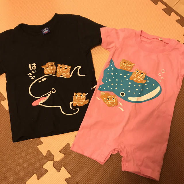 美ら海水族館 兄妹お揃いTシャツ キッズ/ベビー/マタニティのキッズ服男の子用(90cm~)(Tシャツ/カットソー)の商品写真