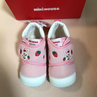 ミキハウス(mikihouse)のミキハウス miki  HOUSE 女の子 靴 ピンク 新品 13cm(スニーカー)