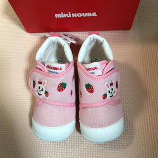 ミキハウス(mikihouse)のミキハウス miki  HOUSE 女の子 靴 ピンク 新品 13cm(スニーカー)