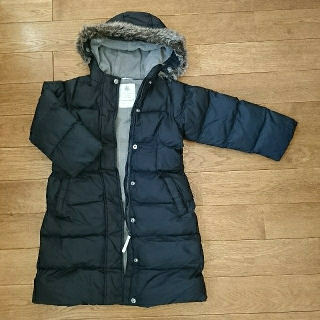 PETIT BATEAU(プチバトー)のプチバトー ロング丈中綿コート 3ans 94㎝ キッズ/ベビー/マタニティのキッズ服女の子用(90cm~)(コート)の商品写真