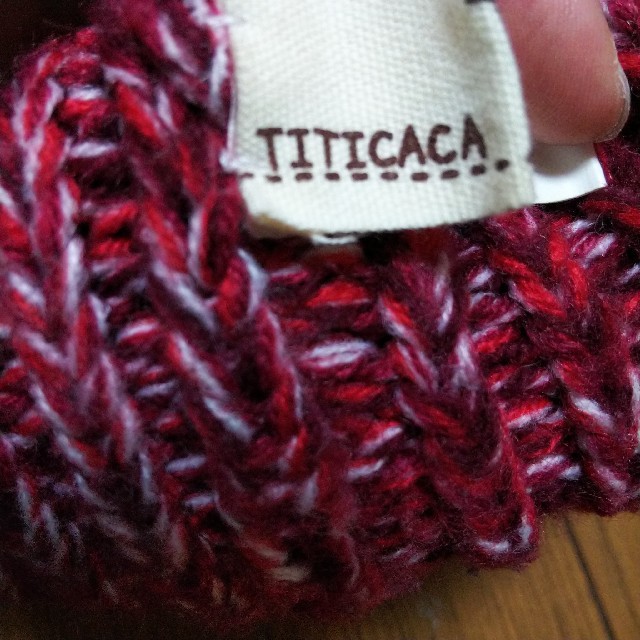 titicaca(チチカカ)のチチカカ☆ニット帽☆ レディースの帽子(ニット帽/ビーニー)の商品写真