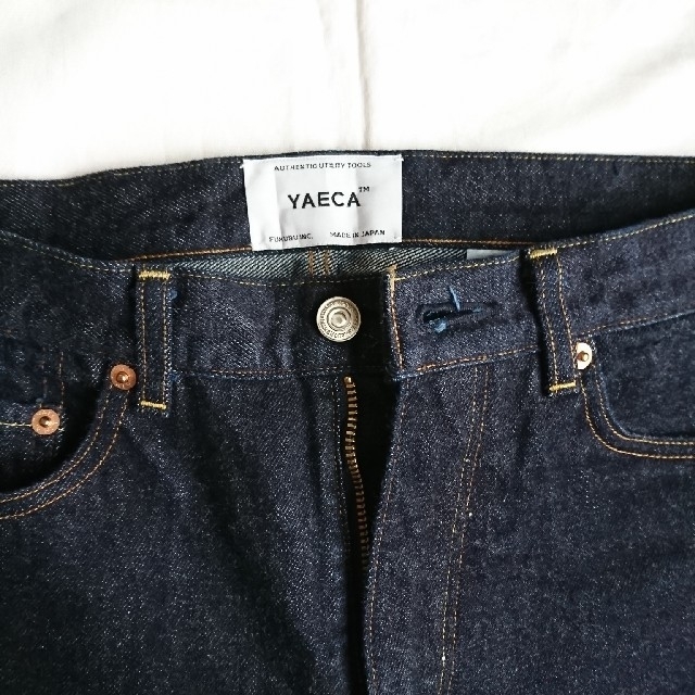 YAECA(ヤエカ)のYAECA ヤエカ ワイドストレートデニムパンツ メンズのパンツ(デニム/ジーンズ)の商品写真
