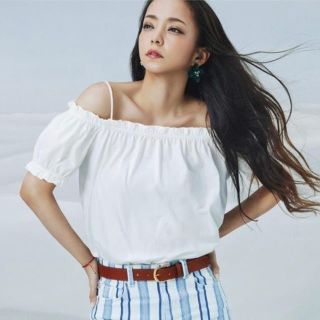 エイチアンドエム(H&M)の安室奈美恵＊H&M オフショル(カットソー(半袖/袖なし))