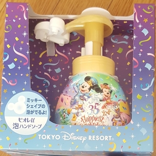 ディズニー(Disney)のミッキーシェイプのハンドソープ　ディズニー35周年限定(ボディソープ/石鹸)