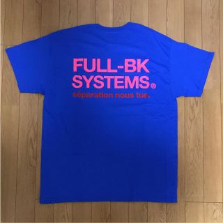 シュプリーム(Supreme)のFULL-BK フルビーケー SYSTEMS Tシャツ 限定カラー ブルー L(Tシャツ/カットソー(半袖/袖なし))