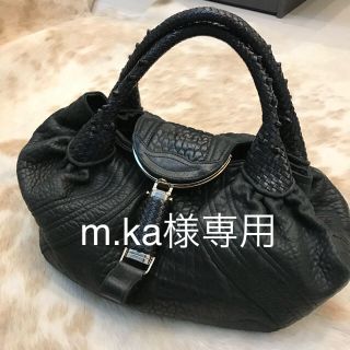 フェンディ(FENDI)のFENDI ブラック スパイ値下げ！！(ハンドバッグ)