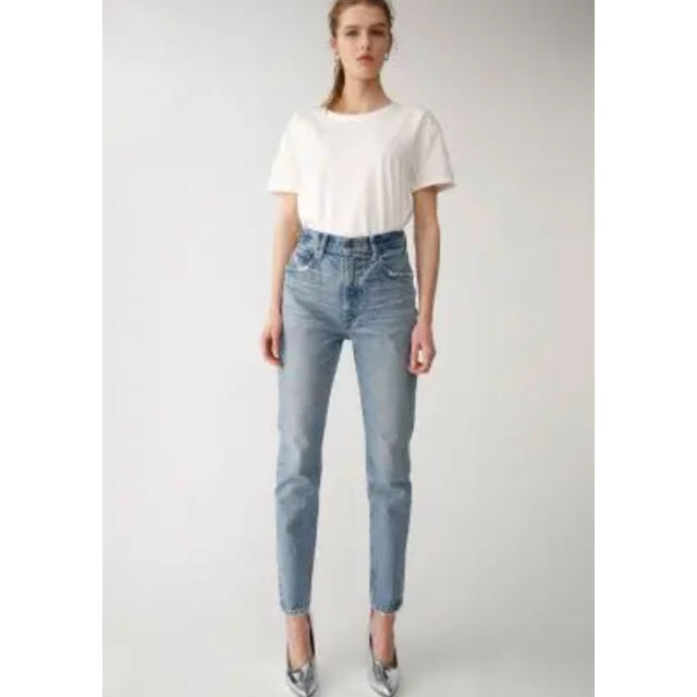 美品 moussy MVS SKINNY 23inch ライトブルー-