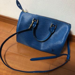 ヴィトン(LOUIS VUITTON) エピ ボストンバッグ(レディース)（ブルー