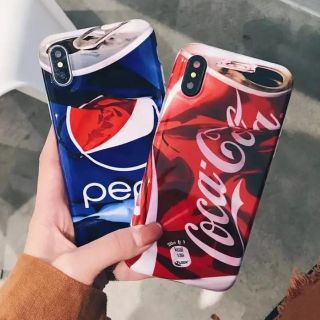 コカコーラ(コカ・コーラ)のつぶれ缶 コカコーラiPhoneケース ペプシiPhoneケース(iPhoneケース)