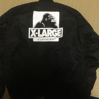 エクストララージ(XLARGE)のX-LARGE ALPHA  MA-1 アルファ ブラック M  スタジャン(フライトジャケット)