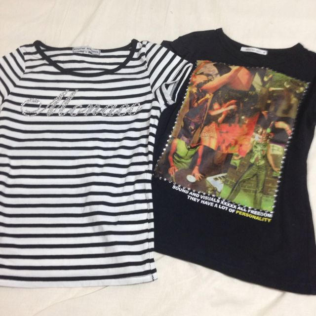 KNOW BEANS(ノービーンズ)のKNOWBEANSマリンボーダーTシャツ レディースのトップス(Tシャツ(半袖/袖なし))の商品写真