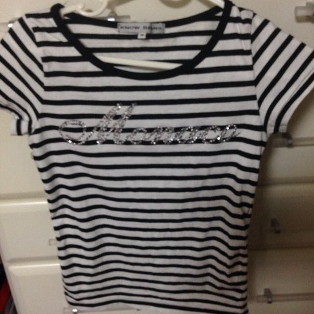 KNOW BEANS(ノービーンズ)のKNOWBEANSマリンボーダーTシャツ レディースのトップス(Tシャツ(半袖/袖なし))の商品写真