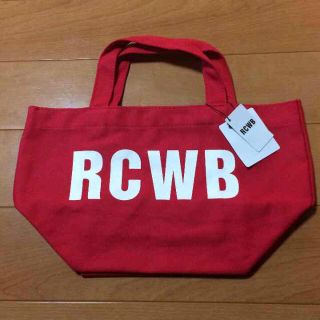 ロデオクラウンズワイドボウル(RODEO CROWNS WIDE BOWL)のRCWB♡トートバッグ(RED)(トートバッグ)