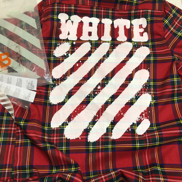 off-white チェックシャツ XL