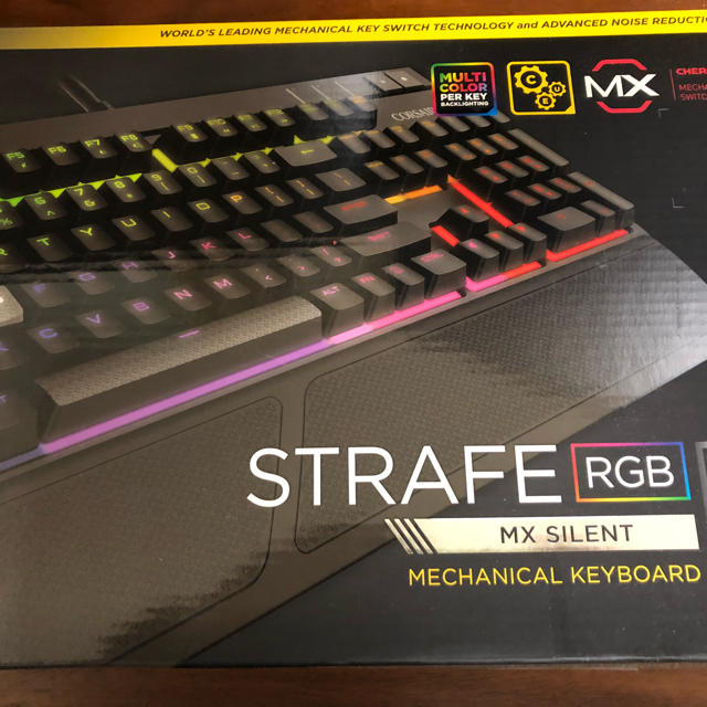 最新のデザイン STRAFE CORSAIR ゲーミングキーボード RGB SILENT MX PC周辺機器