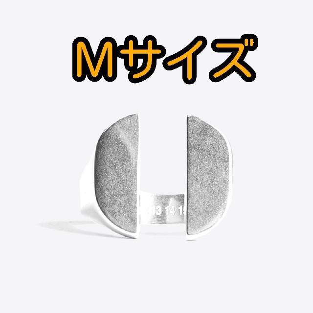【18AW】 マルジェラ シルバー スプリット シグネットリング リング(指輪)