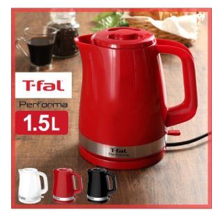 ティファール(T-fal)のT-fal ティファール 電気ケトル！performa 黒(電気ケトル)