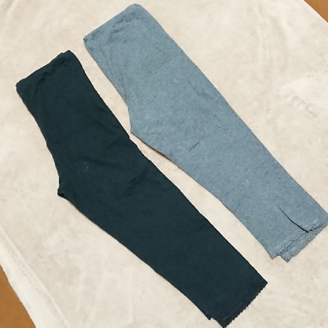 MUJI (無印良品)(ムジルシリョウヒン)の専用 マタニティ レギンス ２枚セット キッズ/ベビー/マタニティのマタニティ(マタニティタイツ/レギンス)の商品写真