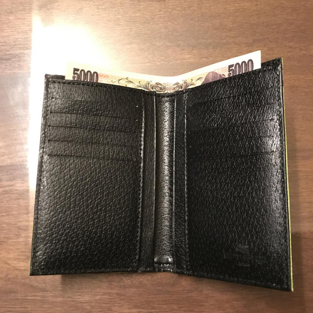 ETRO(エトロ)のエトロ レザー二つ折り財布 ライムグリーン レディースのファッション小物(財布)の商品写真