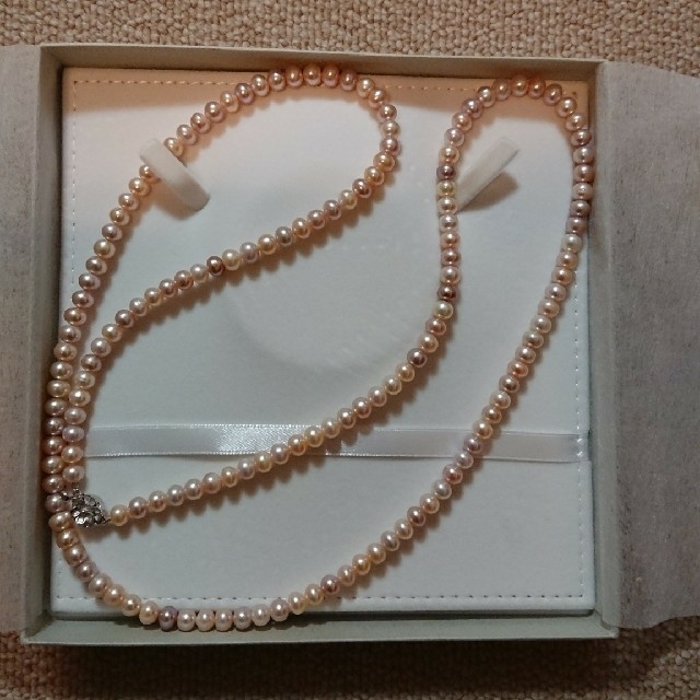 MIKIMOTO - 新品☆淡水真珠5.5-6.5mmマルチカラーロングネックレスの