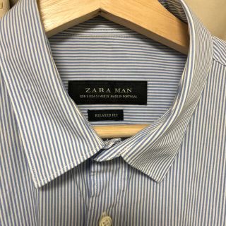 ザラ(ZARA)のZARA オーバーサイズストライプシャツ(シャツ)