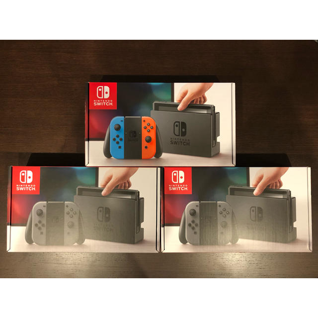 3台 新品未開封 任天堂スイッチ 本体 ネオン×1台 グレー×2台 3台 新品未開封 任天堂スイッチ 本体 ネオン×1台 グレー×2台