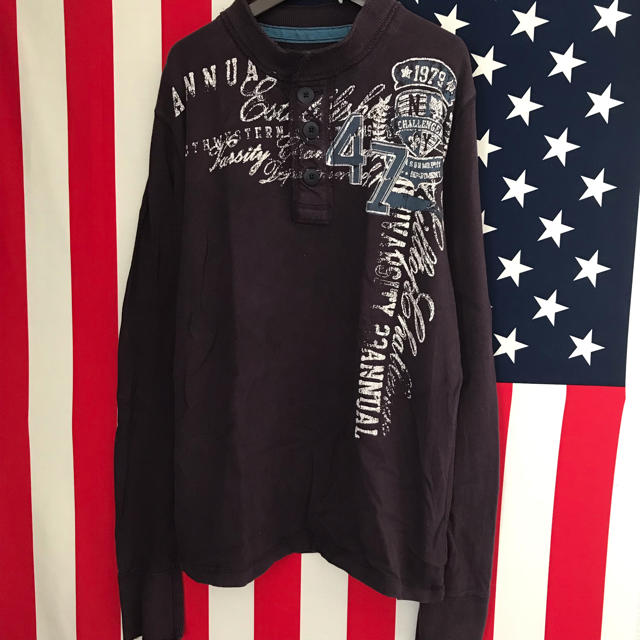 ARIZONA(アリゾナ)のUSA古着 ダメージ ロンT L メンズのトップス(Tシャツ/カットソー(七分/長袖))の商品写真