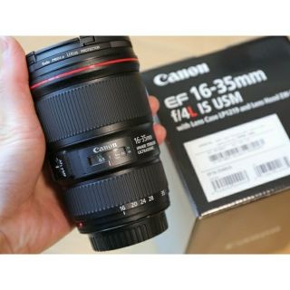 キヤノン(Canon)の【美品です】EF16-35mm f4l + lotus protector(レンズ(ズーム))