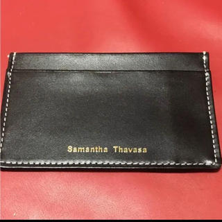 サマンサタバサ(Samantha Thavasa)のSamantha 定期入れ カードケース ブラック(名刺入れ/定期入れ)