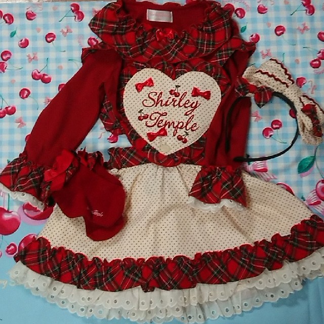 【一部予約!】ベビー服(女の子用) ~95cmシャーリーテンプル 伊勢丹限定 90サイズ 赤シャーリーテンプル 伊勢丹