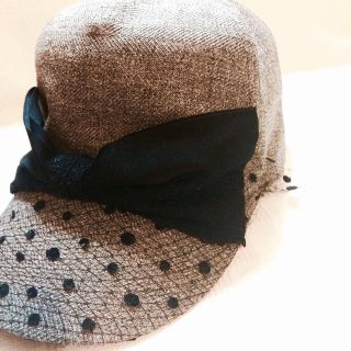 カシラ(CA4LA)のCA4LA チュールリボンcap 送込(キャップ)