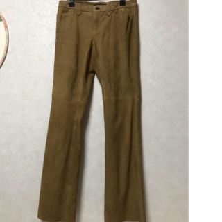 ラルフローレン(Ralph Lauren)のラルフローレン スエードパンツ キャメル 9号(カジュアルパンツ)