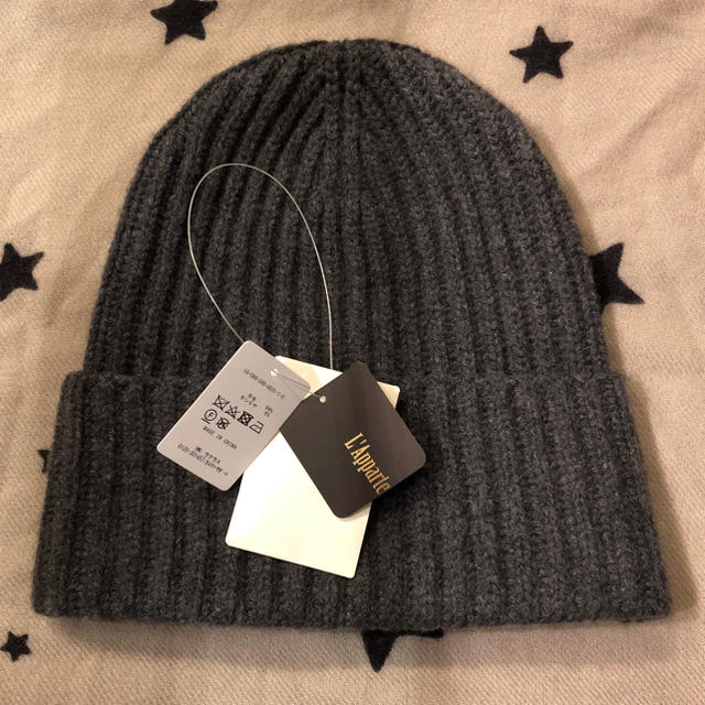 アパルトモン KNIT CAP グレー ニット キャップ ニット帽/ビーニー アパルトモン KNIT CAP グレー ニット キャップ ニット帽/ビーニー