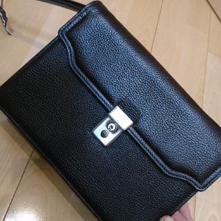 ダックス(DAKS)の新品！タグつき！DAKS セカンドバック キーロック ブラック(セカンドバッグ/クラッチバッグ)