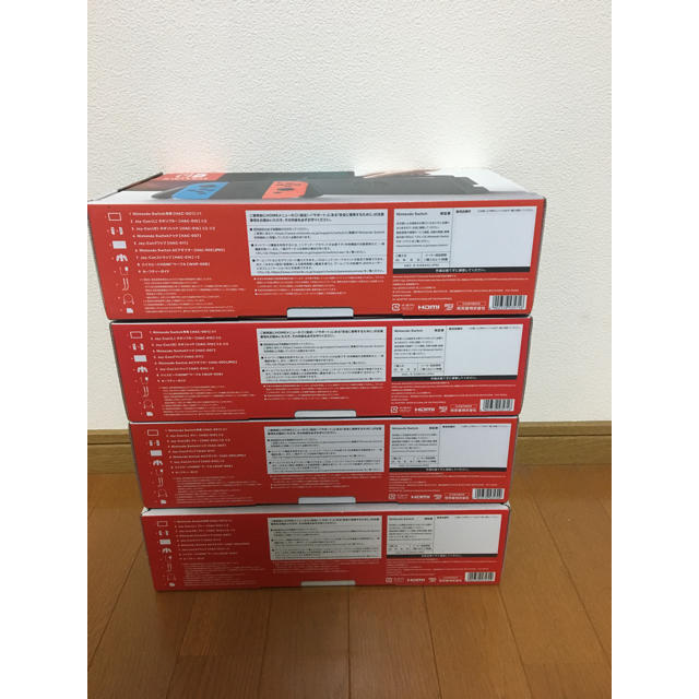 Nintendo Switch(ニンテンドースイッチ)のブート様専用 新品未使用 納品書付 ニンテンドースイッチ 4台 エンタメ/ホビーのゲームソフト/ゲーム機本体(家庭用ゲーム機本体)の商品写真