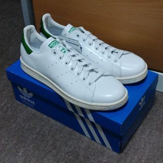 アディダス(adidas)のADIDAS STANSMITH アディダス スタンスミス ガラスレザー 白 緑(スニーカー)