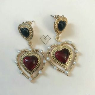 ロキエ(Lochie)のVINTAGE PEARL RING HEART PIERCE(ピアス)