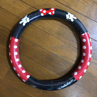 ディズニー(Disney)のハンドルカバー ミニーちゃん(車内アクセサリ)