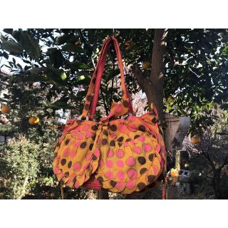 新品●jamin puech●ドット コットンバッグマルニクロエジャマン(ハンドバッグ)