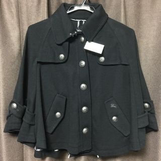 バーバリーブルーレーベル(BURBERRY BLUE LABEL)のバーバリーブルーレーベルBURBERRYロゴ値下新品アウターポンチョ風ジャケット(ポンチョ)