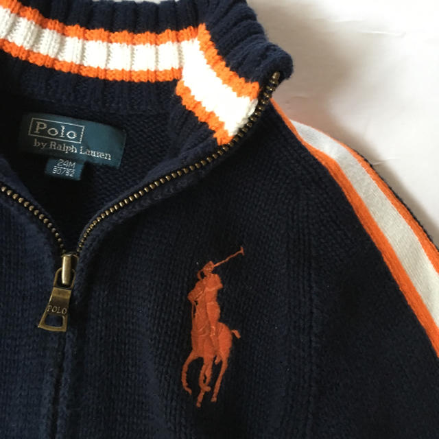 Ralph Lauren(ラルフローレン)のラルフローレン パーカー 24M90cm綿100%ニット キッズ/ベビー/マタニティのキッズ服男の子用(90cm~)(ジャケット/上着)の商品写真