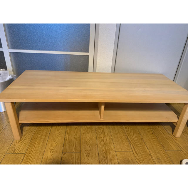 MUJI (無印良品)(ムジルシリョウヒン)の無印 muji テレビ台 パイン材 avラック 美品 インテリア/住まい/日用品の収納家具(リビング収納)の商品写真