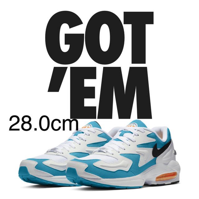 NIKE(ナイキ)の28.0 NIKE air max 2 light blue lagoon メンズの靴/シューズ(スニーカー)の商品写真