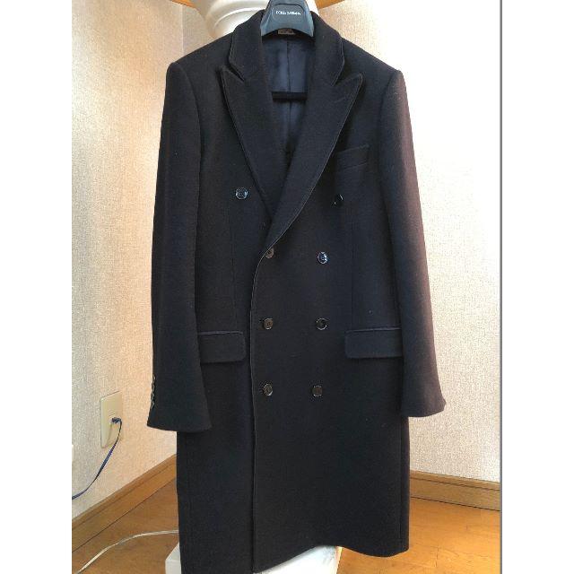 希少44!ドルチェ&ガッバーナ”MARTINI”カシミヤ混コート黒