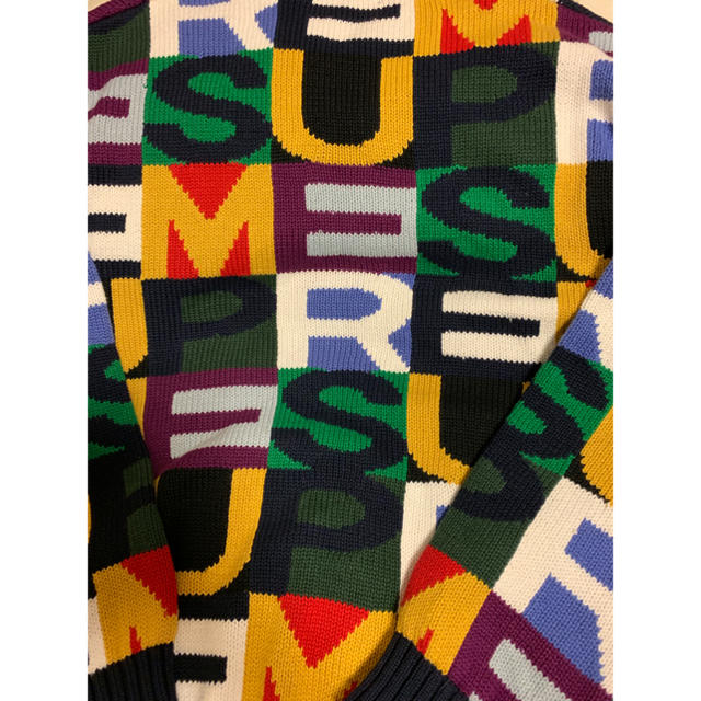 supreme big letters sweater