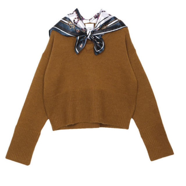 Ameri VINTAGE(アメリヴィンテージ)のAmeri♡SCARF COLLAR KNIT レディースのトップス(ニット/セーター)の商品写真