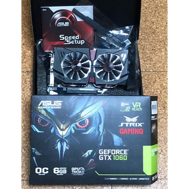 PCパーツ保証残有り ASUS STRIX GTX1060 DC2O6G GAMING