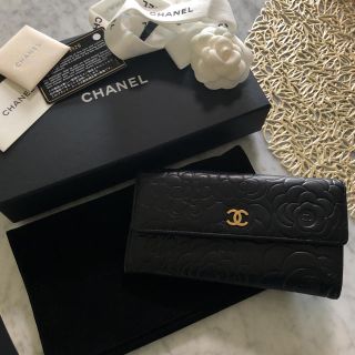 シャネル(CHANEL)のシャネル カメリア長財布 難あり(財布)