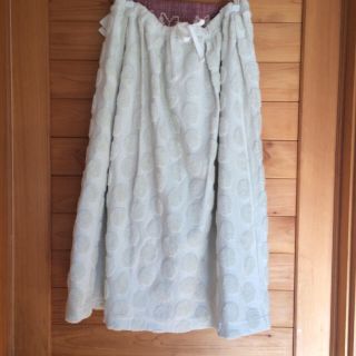 ナチュラルランドリー(NATURAL LAUNDRY)のrisumiya様専用 grinのドットジャガードスカート(ロングスカート)