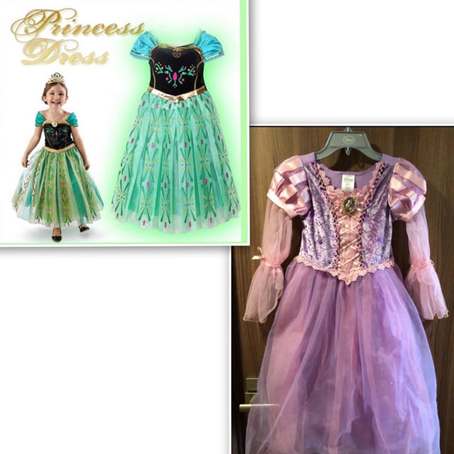 Disney(ディズニー)のprincess👸 👗2点セット👗120㎝ キッズ/ベビー/マタニティのキッズ服女の子用(90cm~)(ドレス/フォーマル)の商品写真